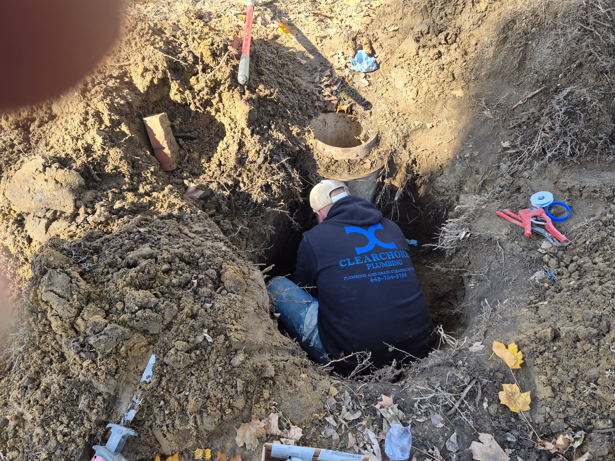 Sewer line repair